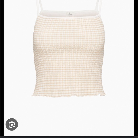 Wilfred, Jazz tank top

Checkered Beige Spaghetti Strap Top - Picture 5 of 5